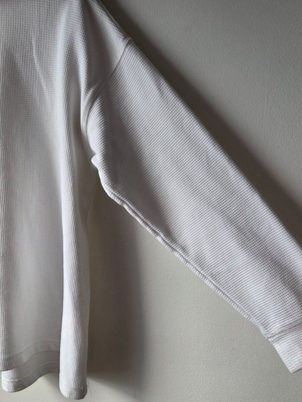 Like New Land's End White Mock Neck Waffle Size Xl Womens — image 7 of 8